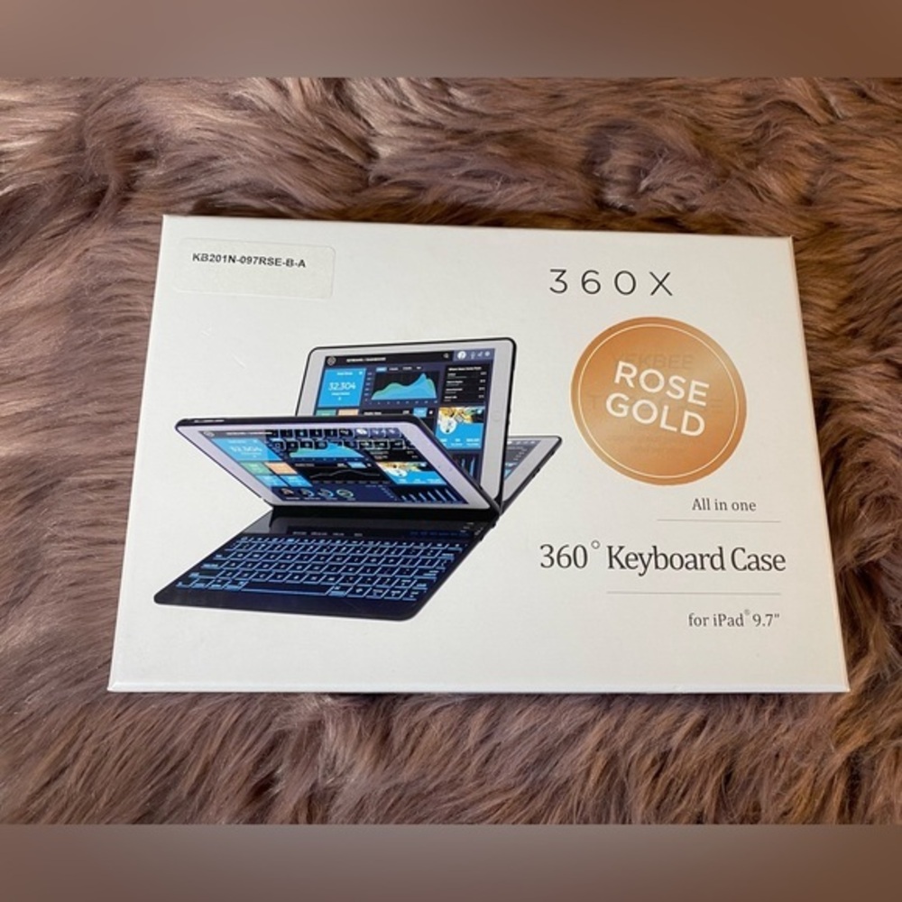 360x all in one 360 degrees keyboard case for iPad 9.7inch